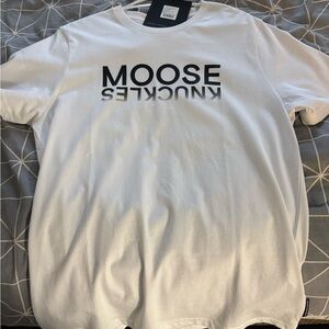 Moose Knuckles Black and White Men's Tee